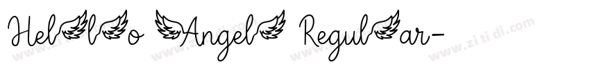 Hello Angel Regular字体转换